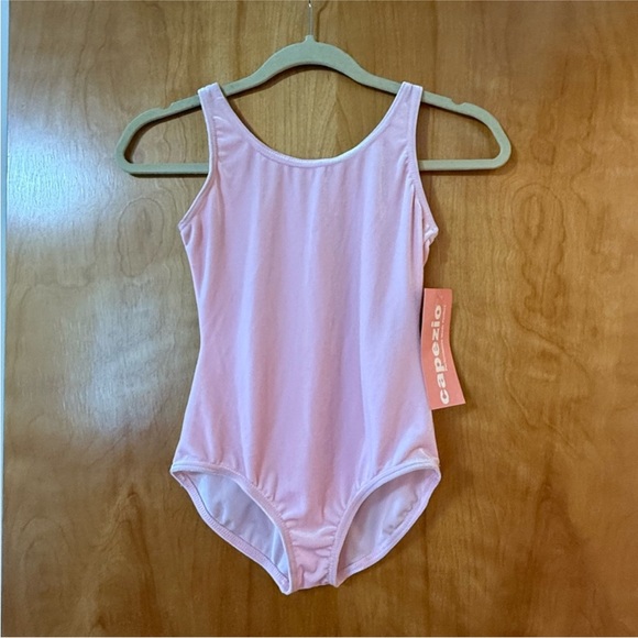 Capezio Other - Capezio Tank Ballet Leotard Vintage Y2K Made USA Pink Velvety Feel NWT Large